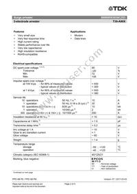 B88069X3030C253 Datasheet Page 2