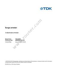 B88069X3060C253 Datasheet Cover