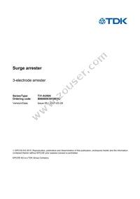 B88069X3090B252 Datasheet Cover