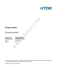 B88069X3351T902 Datasheet Cover