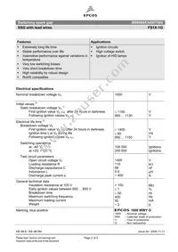 B88069X3450T502 Datasheet Page 2