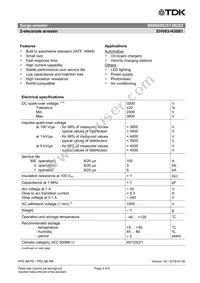 B88069X3503B252 Datasheet Page 2