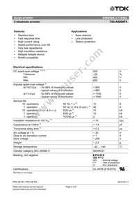 B88069X3771B502 Datasheet Page 2