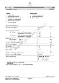 B88069X380S102 Datasheet Page 2