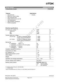 B88069X4220C101 Datasheet Page 2