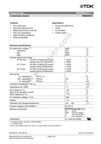 B88069X4251S102 Datasheet Page 2