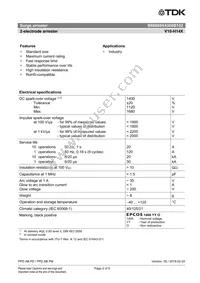 B88069X4300B152 Datasheet Page 2