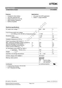 B88069X4400B152 Datasheet Page 2