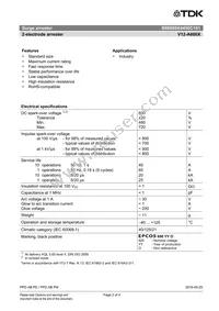 B88069X4450C101 Datasheet Page 2