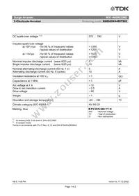 B88069X4480T902 Datasheet Cover