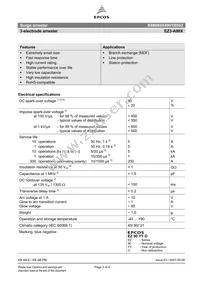 B88069X4491B101 Datasheet Page 2