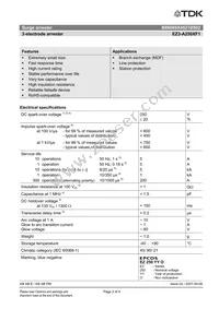 B88069X4521B502 Datasheet Page 2