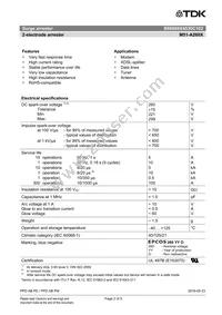 B88069X4530C102 Datasheet Page 2