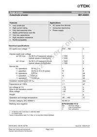 B88069X4590C102 Datasheet Page 2