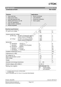 B88069X4640C102 Datasheet Page 2