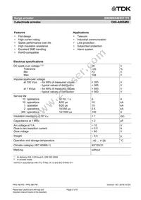 B88069X4653T173 Datasheet Page 2