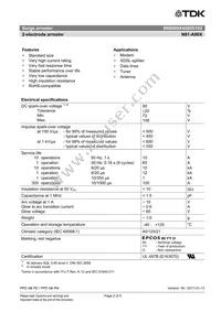 B88069X4880S102 Datasheet Page 2