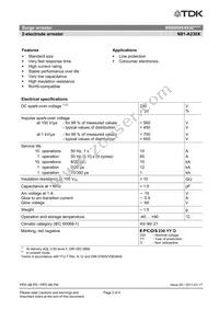 B88069X4930S102 Datasheet Page 2