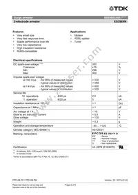 B88069X4951T103 Datasheet Page 2