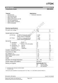 B88069X4990C103 Datasheet Page 2