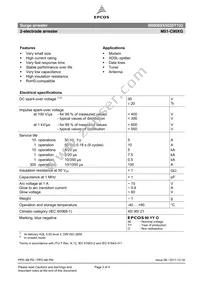 B88069X5020T103 Datasheet Page 2