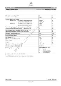 B88069X5110T502 Datasheet Cover