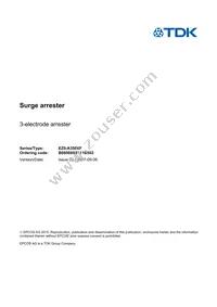 B88069X5111B502 Datasheet Cover