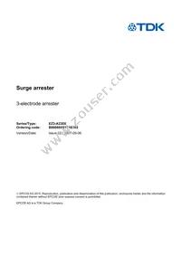 B88069X5171B502 Datasheet Cover