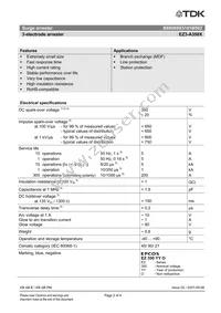 B88069X5191B502 Datasheet Page 2