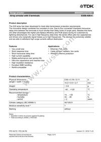 B88069X5323T203 Datasheet Page 2