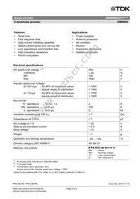 B88069X5411T502 Datasheet Page 2