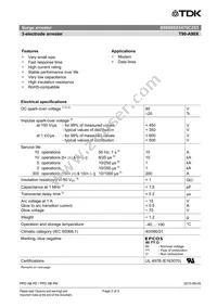 B88069X5470C253 Datasheet Page 2