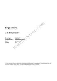 B88069X5920B502 Datasheet Cover