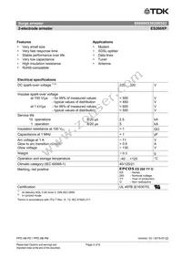 B88069X5920B502 Datasheet Page 2