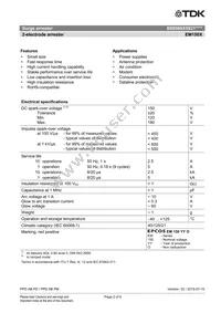 B88069X5921S102 Datasheet Page 2