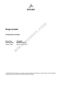 B88069X6100T702 Datasheet Cover