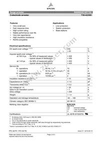 B88069X6100T702 Datasheet Page 2