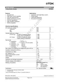 B88069X6461T502 Datasheet Page 2