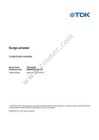 B88069X6700C253 Datasheet Cover