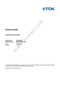 B88069X6710C253 Datasheet Cover