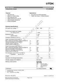 B88069X6940B152 Datasheet Page 2