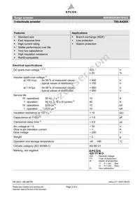 B88069X6991B502 Datasheet Page 2