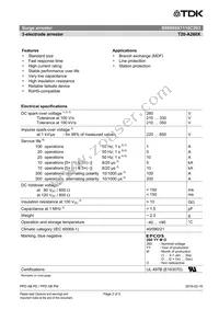 B88069X7110C203 Datasheet Page 2