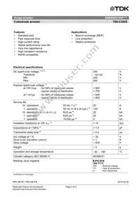 B88069X7450C502 Datasheet Page 2