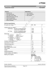 B88069X7580B502 Datasheet Page 2