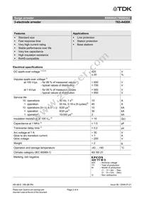 B88069X7960B502 Datasheet Page 2