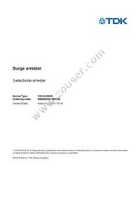 B88069X8160B502 Datasheet Cover