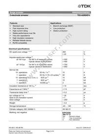 B88069X8250B502 Datasheet Page 2