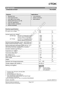 B88069X8340B502 Datasheet Page 2