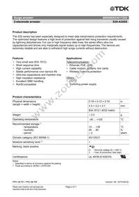 B88069X8361T203 Datasheet Page 2